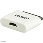 Deltaco Dock Adapteri, Dock uros - USB Micro-B naaras, valk. - pikkukuva 2