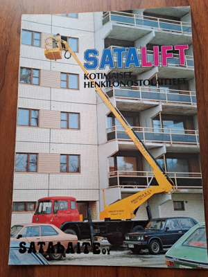 Satalift henkilönostimet -esite, 1983