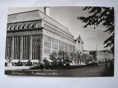Postikortin Alkup.Mallikappale Helsinki Stockmann 1950-l