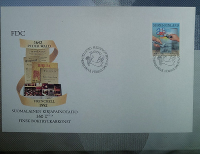 1992  Kirjapainotaito  FDC