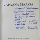 Hannu Hirvikoski : Vapaana maassa (signeerattu, tekijän o... - pikkukuva 3