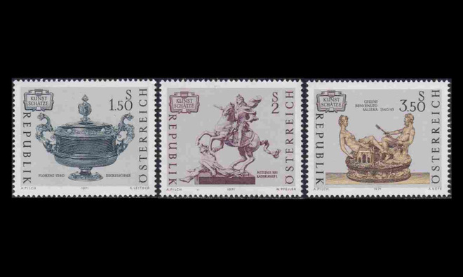 Itävalta 1355-7 ** Taideaarteita (1971)