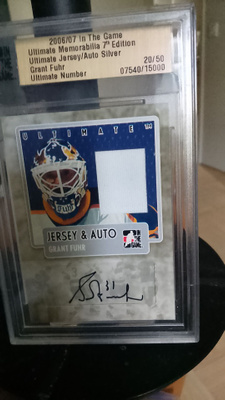 Ultimate auto patch Oilers Grant fuhr/50!