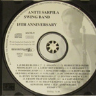 Antti Sarpila Swing Band • 15th Anniversary CD - pikkukuva 4