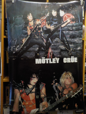 MÖTLEY CRÜE ORIGINAL OLD UUSI JULISTE VUODELTA 1984