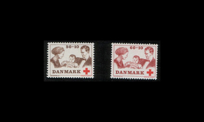 Tanska 488-9 ** Punainen risti (1969)