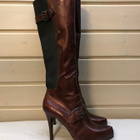 Viininpunaiset korkkarisaappaat,Blink,koko 39,käyttämättömät - pikkukuva 1