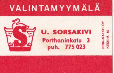 U, Sorsakivi, Porthaninkatu 3   8/9