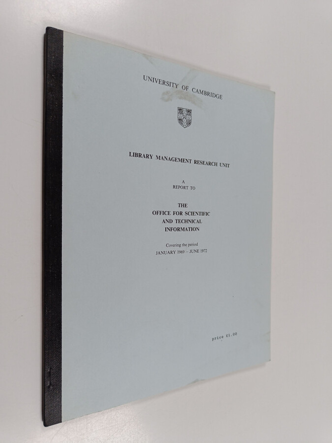 A report to the office fort scientific and technical info...