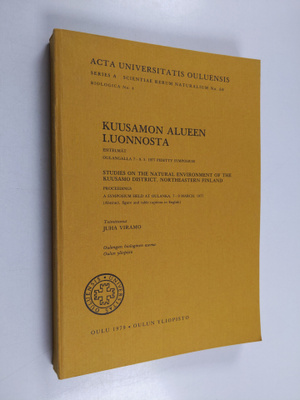 Kuusamon alueen luonnosta : esitelmät, Oulangalla 7-9.3.1...