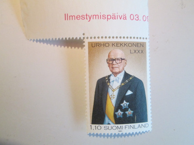 URHO KEKKONEN PRESIDENTTI POSTITUORE POSTIMERKKI 1980