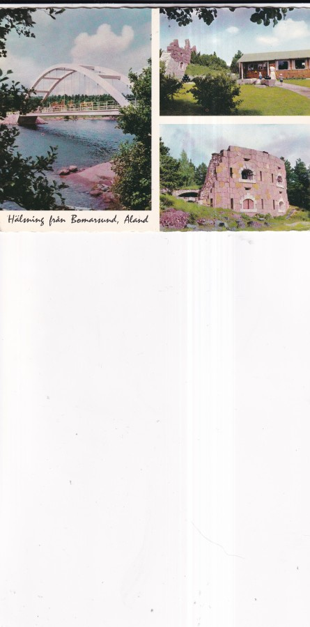 Bomarsund, Åland, Prästö brå  , sommitelmakortti   b681