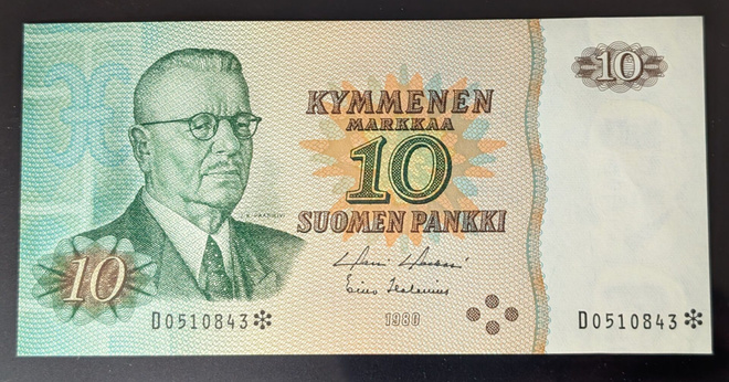 10 Markkaa 1980 tähti D0510843