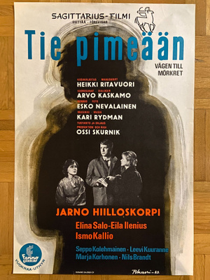 Vanha elokuvajuliste: Tie pimeään