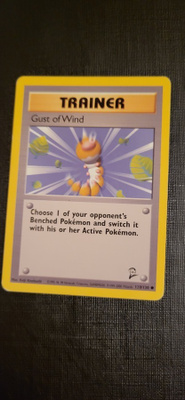 Gust of Wind #120 Base Set 2 common Pokemon CCG card