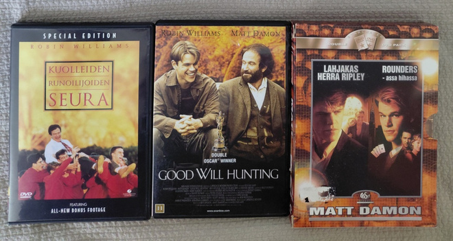 Kuolleiden Runoilijoiden Seura + Good Will Hunting + 2