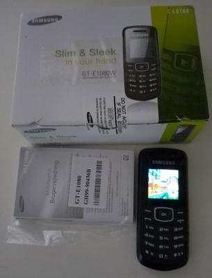 Samsung E1080 Musta