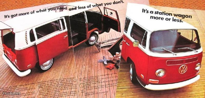 1972 VW Transporter bussi esite - 18 siv - KUIN UUSI