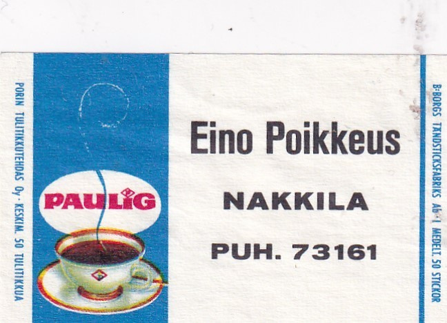 Nakkila, Eino Poikkeus , Paulig    b522