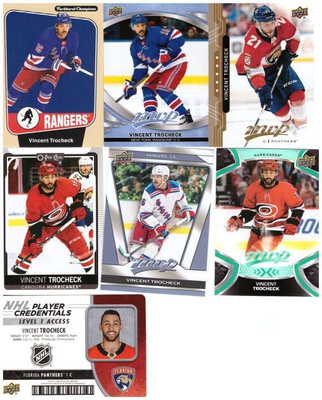 7  x VINCENT TROCHECK Hurriganes, Rangers, Panthers