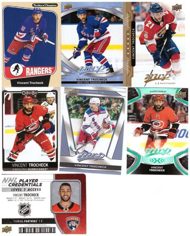 7  x VINCENT TROCHECK Hurriganes, Rangers, Panthers