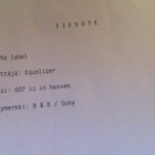 THE EQUALIZER :: 007 IS IN HEAVEN :: VINYYLI MAXI 12".. 1992 - pikkukuva 3