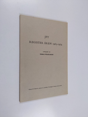 Knut Molin : Register till tidskrift utgiven av juridiska...
