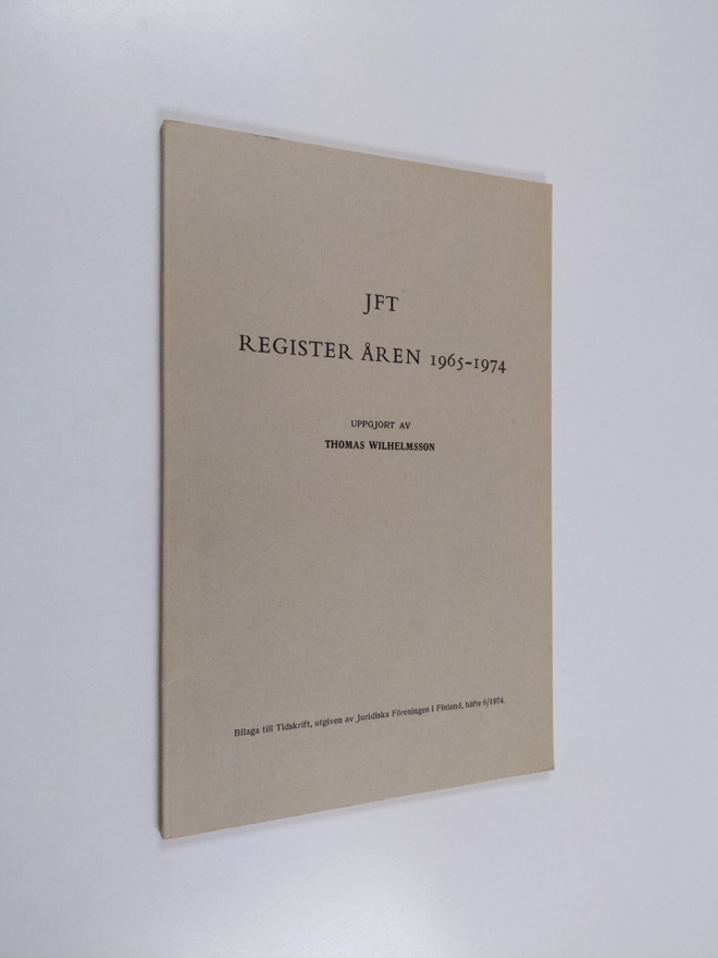 Knut Molin : Register till tidskrift utgiven av juridiska...