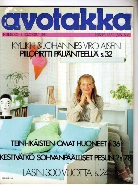Avotakka n:o 8 1981 Suomalaisen lasin kolme vuosisataa.