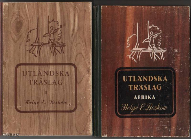 Beskow, Helge E.: Utländska träslag. (I)-II, sid., ~ K3