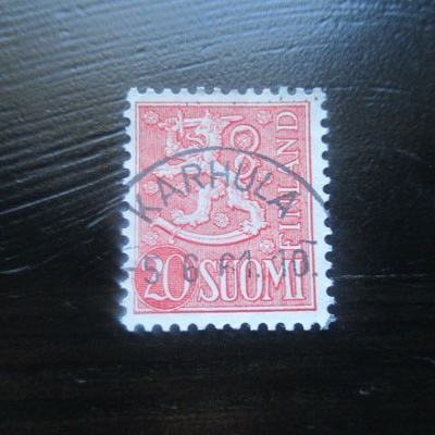 M54 Leijonamerkki 20mk punainen 1956