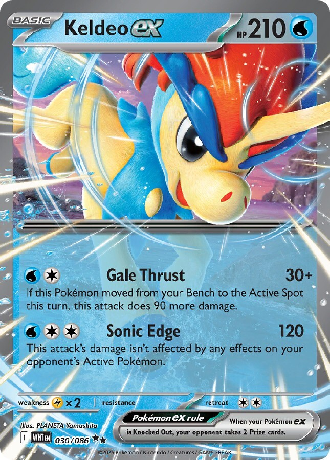 Keldeo ex 030/086 - White Flare - NM/M