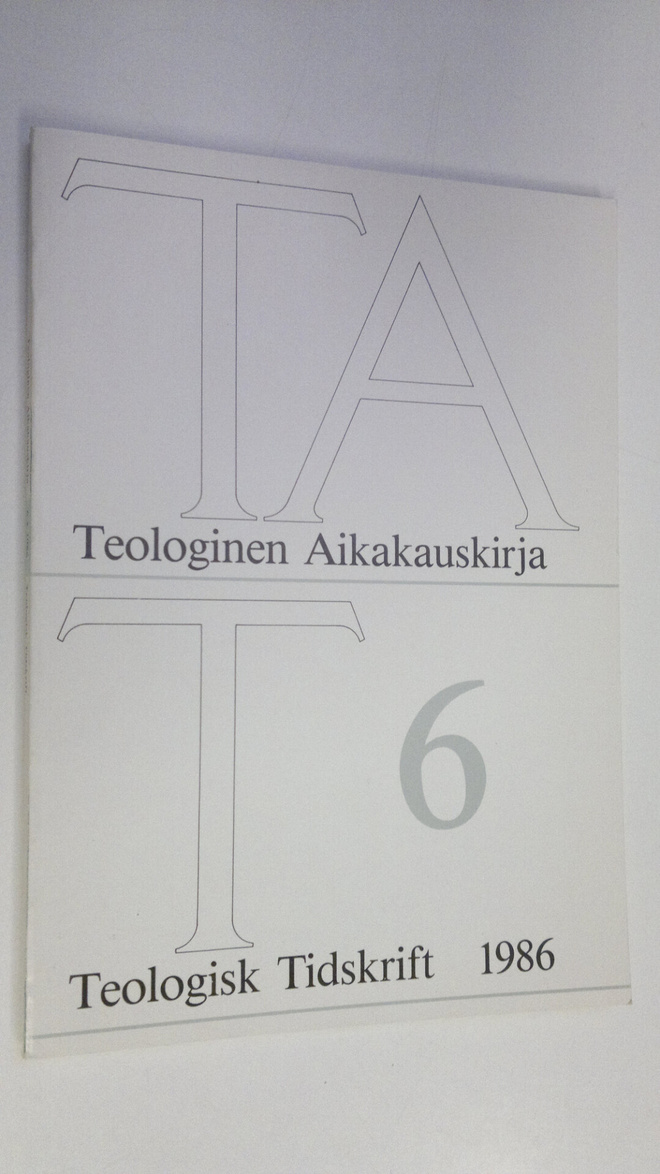 Teologinen aikakauskirja 6/1986