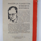 Howard Fast : Saccon ja Vanzettin kärsimyshistoria : tari... - pikkukuva 2