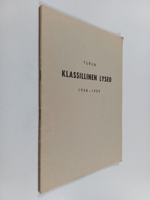 Turun klassillinen lyseo 1958-1959