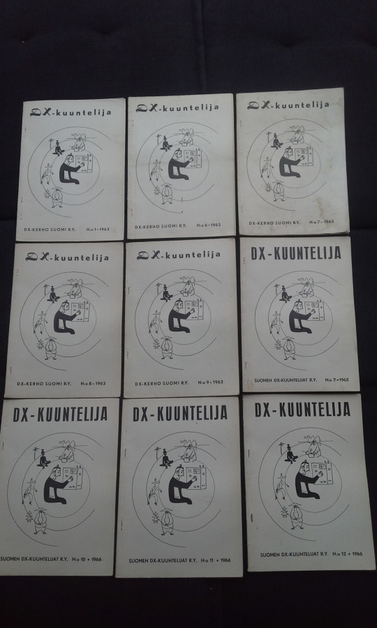 DX-KUUNTELIJA lehtiä 1963-1966 (9 kpl)