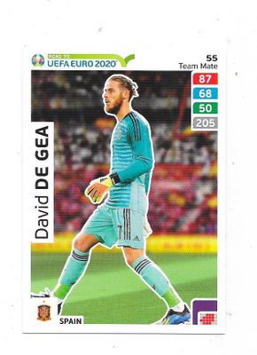 2020 Panini Road to UEFA EURO 2020 #55 David De Gea , Esp