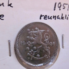 1 mk 1951 Virhelyönti Reunaklimppi - pikkukuva 1