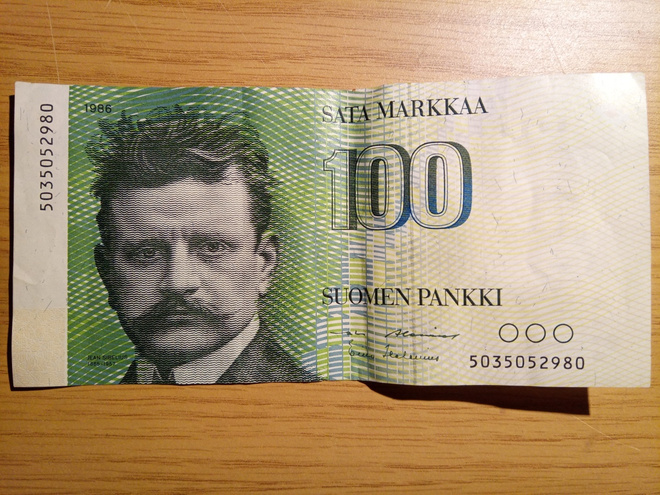 100 markka1986