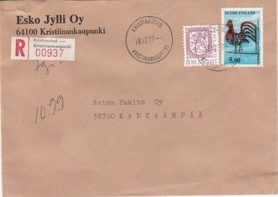 Postileima, Kirjattu, KRISTIINANKAUPUNKI