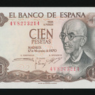 Espanja 100 Pesetas 1970, P152 aUNC - pikkukuva 1