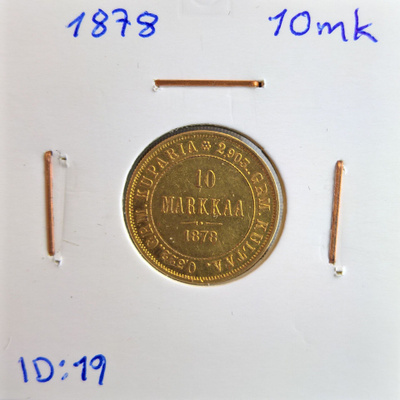 Kultaraha 1878 10mk