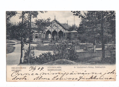 VANHA Postikortti Helsinki Korkeasaari 1904