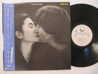 John Lennon & Yoko Ono Double Fantasy Japani LP OBI Beatles