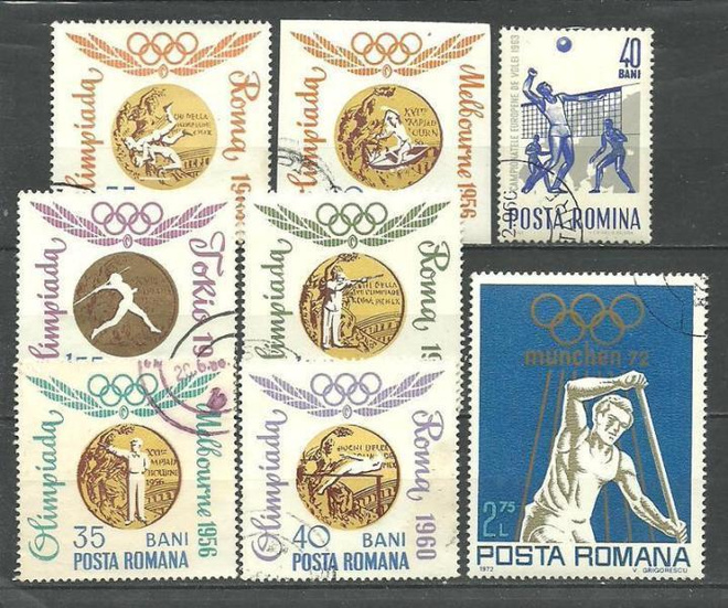 OLYMPIALAISET urheiluaiheiset merkit ROMANIA