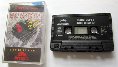 BON JOVI Living in Sin C-KASETTI-Single Kanada