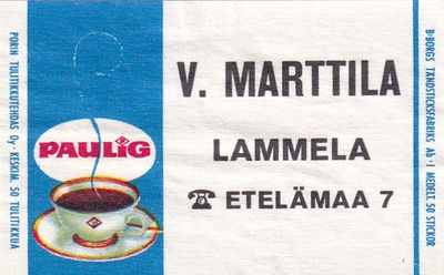 Lammela. V. Marttila  Paulig 1/10