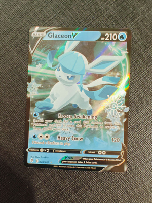 Glaceon V Snowflake Stamp - (Holiday Calendar) 040/203