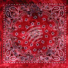 Viper Bandana, Punainen Paisley, 50x50cm 100% Puuvillaa UUSI - pikkukuva 1