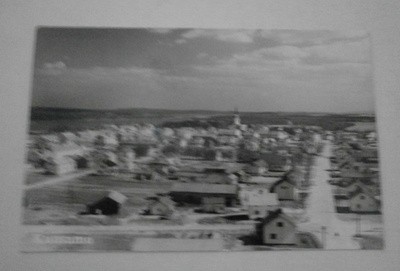 Kuusamo, keskustaa, vanha mv valokuvapk, p. 1960